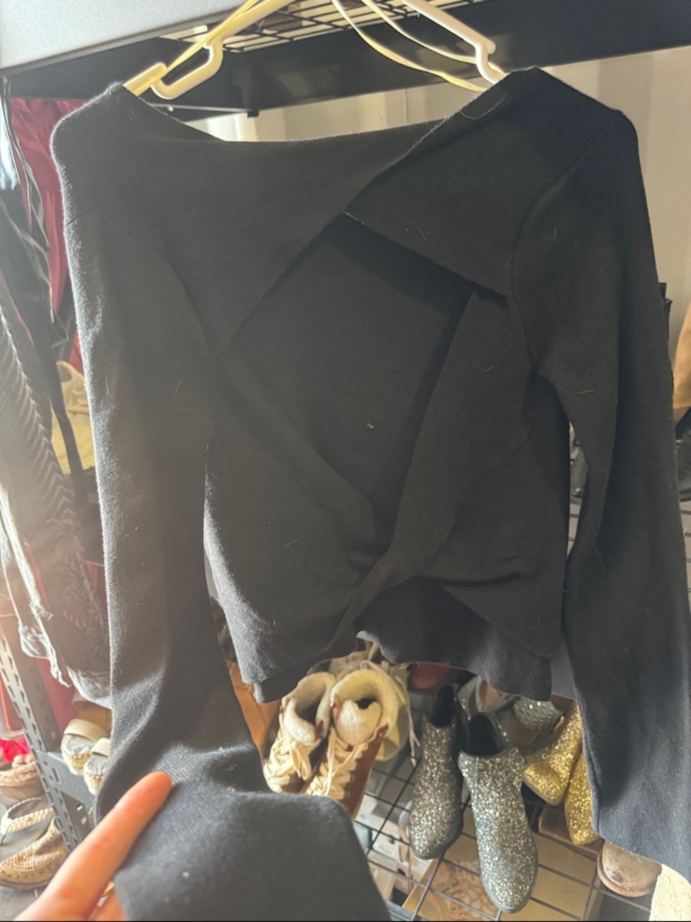 Impressions Black Women's Long-Sleeve Sweatshirt - Picture 2 of 3